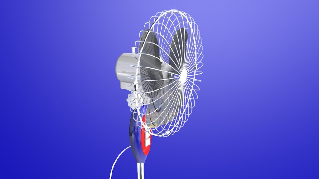 Modello 3D ventilatore